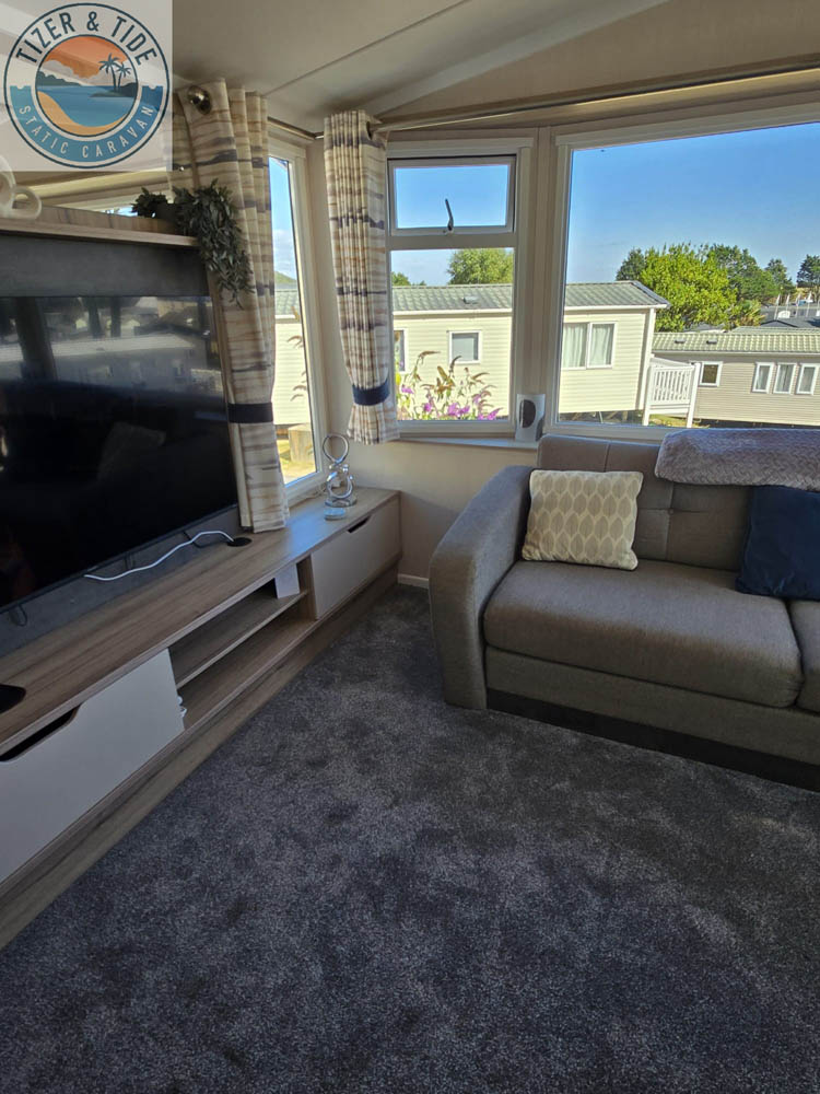 Lounge with the TV unit and wraparound seating